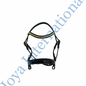 Horse Equestrian In-Hand Leather Bridle with Reins