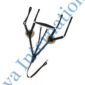 5 Point Breastplate With Running Attachment And Sheepskin Fur Padding