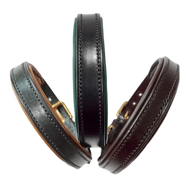 Classic-Padded-Leather-Dog-Collar