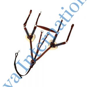 5 Point Breastplate Horse Fitting Black Purpose Martingale