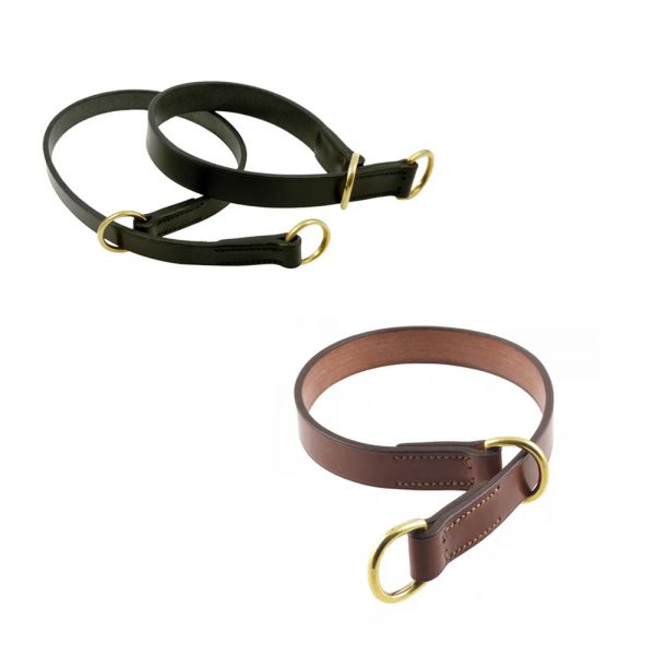 Flat-Leather-Slip-(Choker)-Dog-Collars2