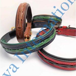 Braided Leather Dog Collar