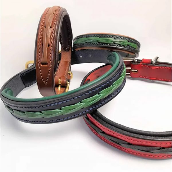 Hot-Sale-Heavy-Duty-Adjustable-Durable-Braided-Leather-Dog-Collar2