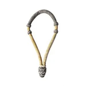 Bosal Braided With Raw Hide Natural Leather in Multicolor Beaded Design Streps