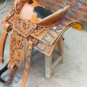 Horse Western Saddles Genuine Leather Saddle