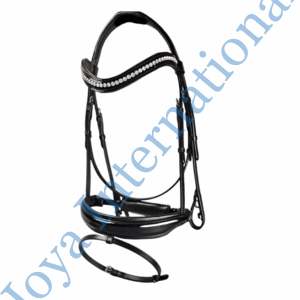 Snaffle Horse Bridle Anatomical Style with Reins