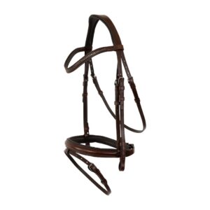 Leather Horse Bridle Shaped Padde English Bridle