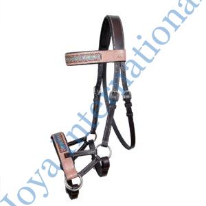 Handcrafted Western Leather Sidepull Horse Bridle