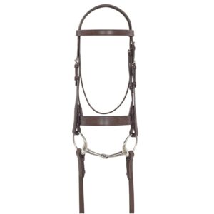 Plain Flat Hunt Bridle with Laced Reins Worldwide
